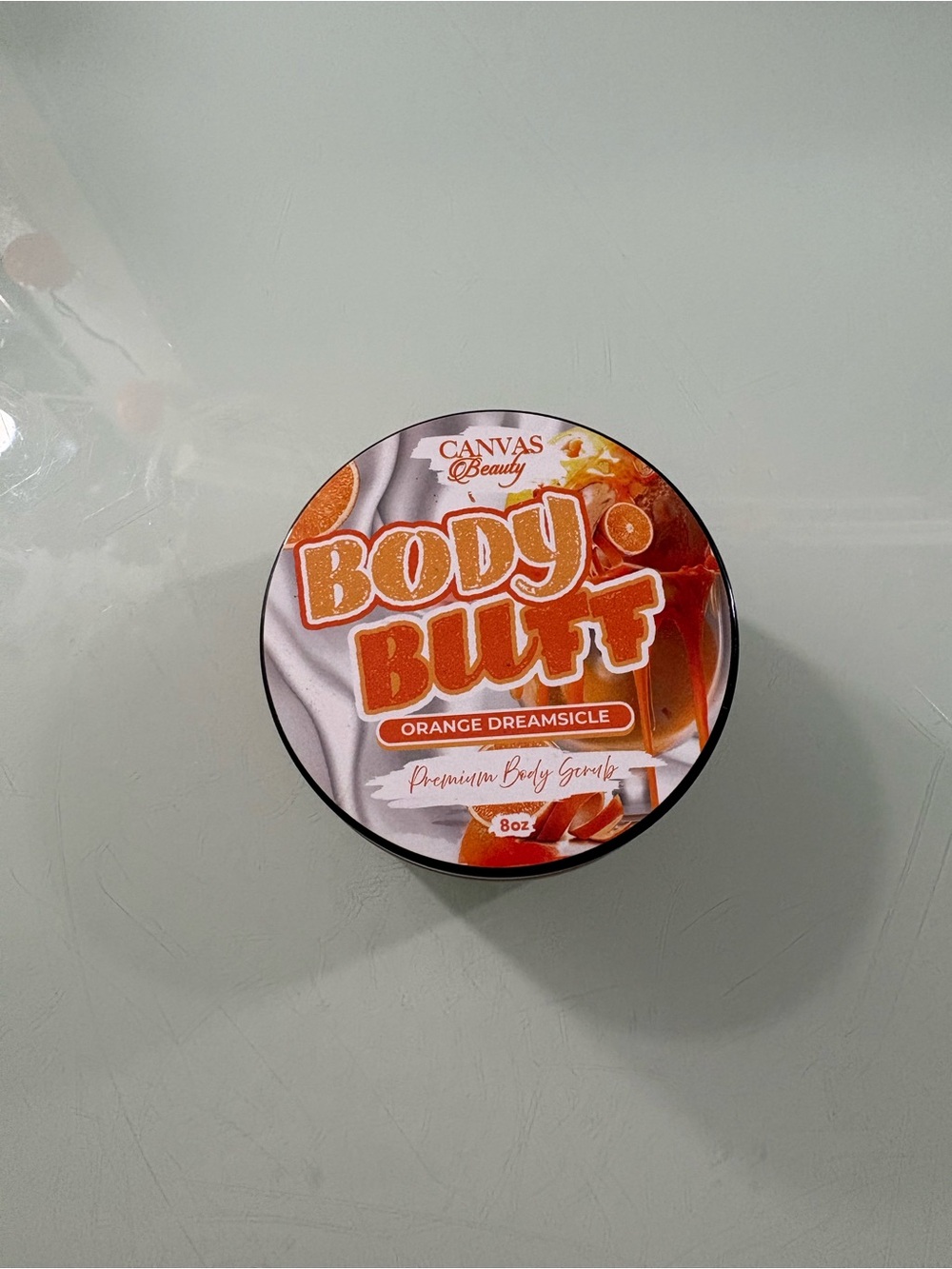 NEW Canvas Beauty Body Buff Orange Dreamsicle Premium Body Scrub 8 Oz
